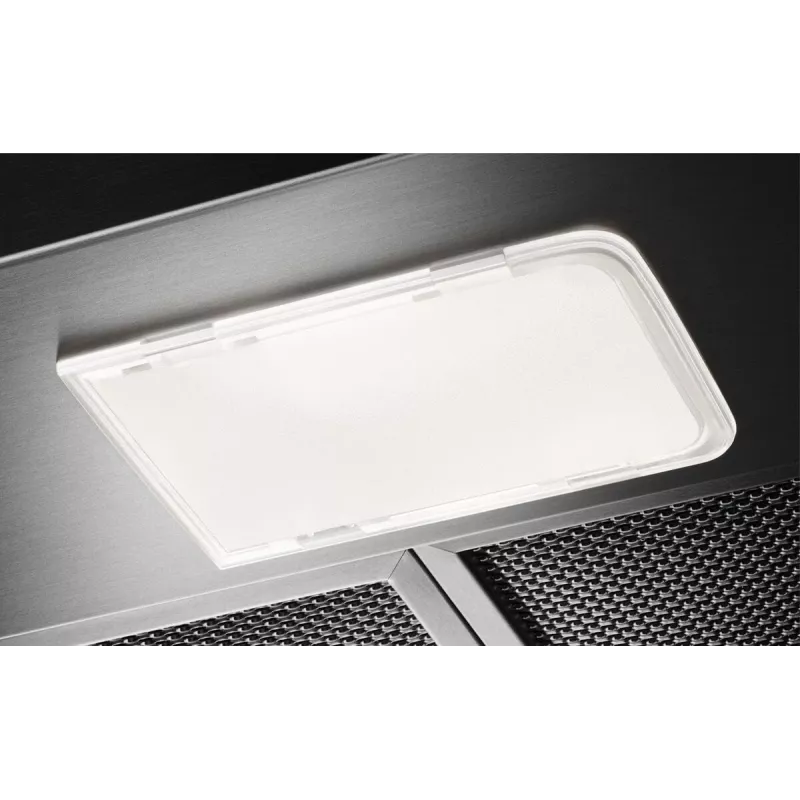 Campana de pared Electrolux LFC319X, acero inoxidable, 898×(69–102)×450 mm, 420 m³/h, 3 niveles, filtro metálico