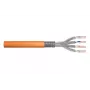 Cable de instalación DIGITUS - Cat 7 - S/FTP - AWG 23/1 - simplex - 100 m - naranja