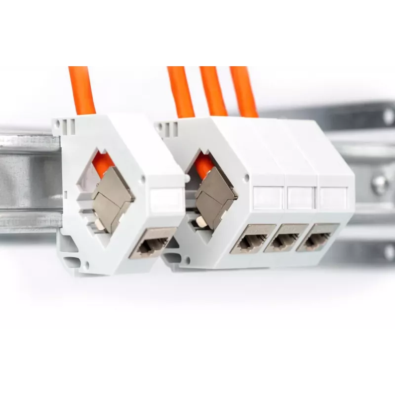Cable de instalación DIGITUS - Cat 7 - S/FTP - AWG 23/1 - simplex - 100 m - naranja