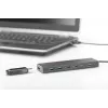 Hub USB 3.0 DIGITUS, 7 puertos incl. fuente de alimentación 5V/3,5A, carcasa de aluminio