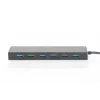 Hub USB 3.0 DIGITUS, 7 puertos incl. fuente de alimentación 5V/3,5A, carcasa de aluminio