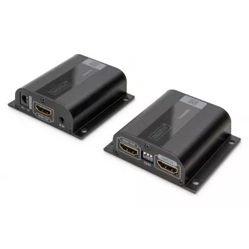 Set extensor HDMI DIGITUS, 50 m por cable de red (CAT6/6a/7), EDID, 1x HDMI Loop-Out, FHD 1080p
