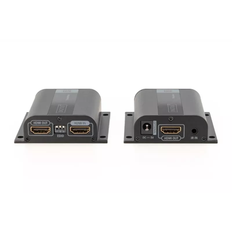 Set extensor HDMI DIGITUS, 50 m por cable de red (CAT6/6a/7), EDID, 1x HDMI Loop-Out, FHD 1080p