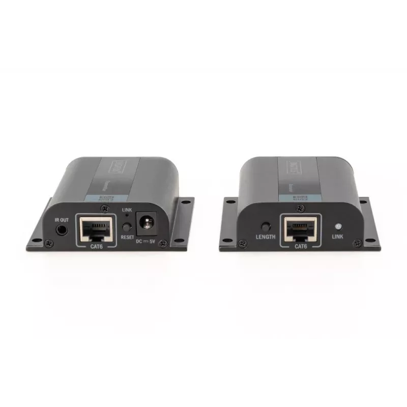 Set extensor HDMI DIGITUS, 50 m por cable de red (CAT6/6a/7), EDID, 1x HDMI Loop-Out, FHD 1080p