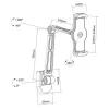 Soporte Techly ICA-TBL 2802 pasivo para tablet/UMPC negro