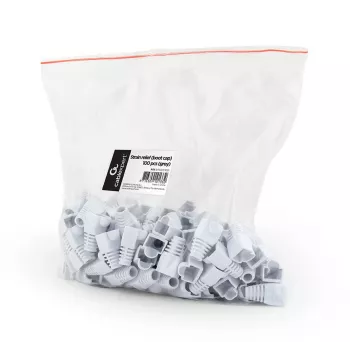 Alivio de tensión GEMBIRD (protector antipinzamiento), gris, 100 uds. por bolsa de plástico