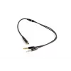Adaptador de audio Gembird CCA-418M 3,5 mm conector hembra a 2×3,5 mm conector macho, 0,2 m, negro