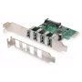 Tarjeta de expansión PCI-Express DIGITUS USB 3.0, 4 puertos, 4 puertos A/H externos, chipset VL805