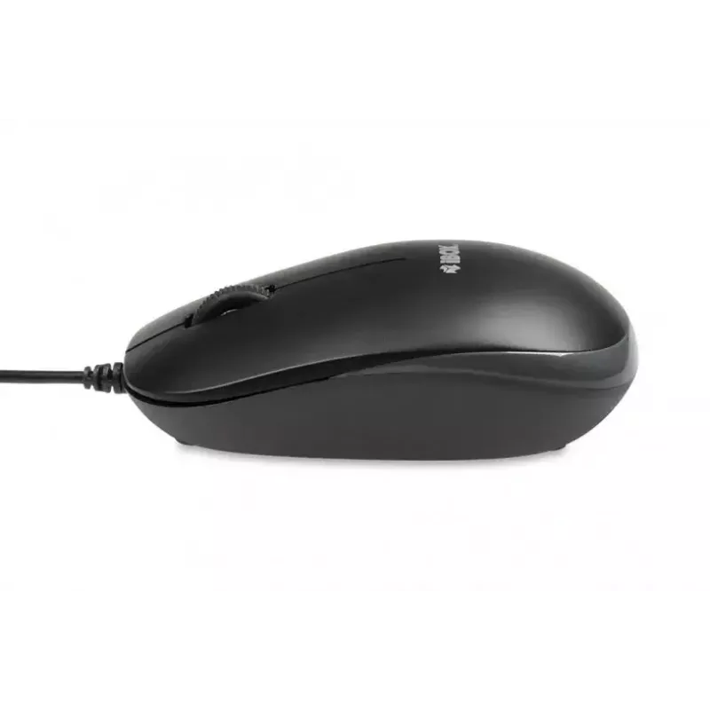 Conjunto de teclado y ratón con cable IBOX IKMS606 — teclado QWERTY tamaño completo inglés UK, USB, negro, ratón 800 DPI
