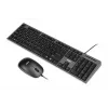 Conjunto de teclado y ratón con cable IBOX IKMS606 — teclado QWERTY tamaño completo inglés UK, USB, negro, ratón 800 DPI