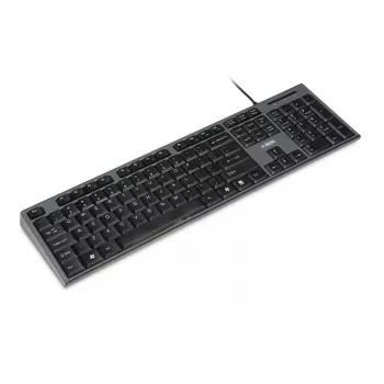 Conjunto de teclado y ratón con cable IBOX IKMS606 — teclado QWERTY tamaño completo inglés UK, USB, negro, ratón 800 DPI