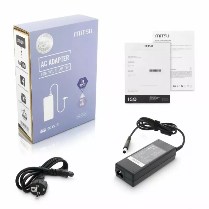 Fuente de alimentación MITSU ZM/DEL19546 19.5V 4.62A para portátiles Dell (modelo 5ZM019)