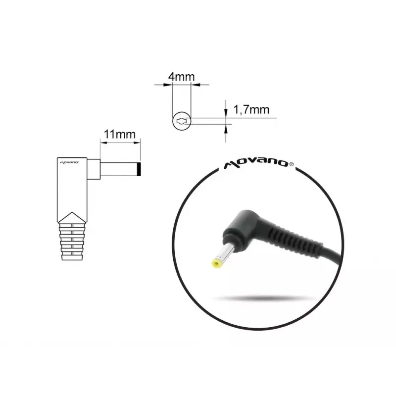 Fuente de alimentación MITSU para Lenovo 20V 2.25A (modelo 5ZM035)