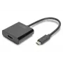 DIGITUS adaptador de USB-C a HDMI, 4K, 0,15 m, negro