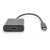 DIGITUS adaptador de USB-C a HDMI, 4K, 0,15 m, negro