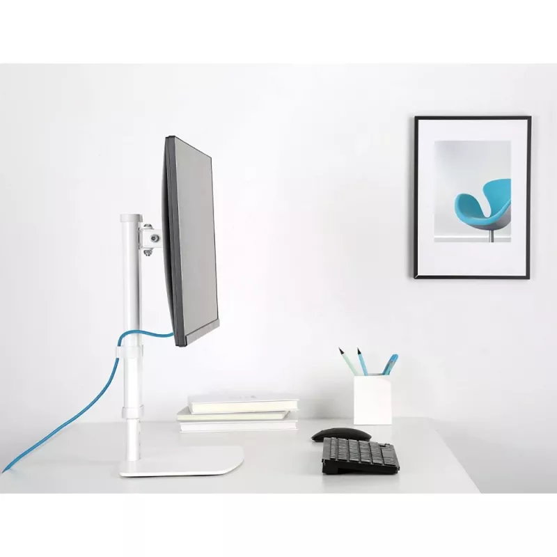 Soporte / pie para monitor Techly ICA-LCD 260 68,6 cm (27 pulgadas) escritorio blanco