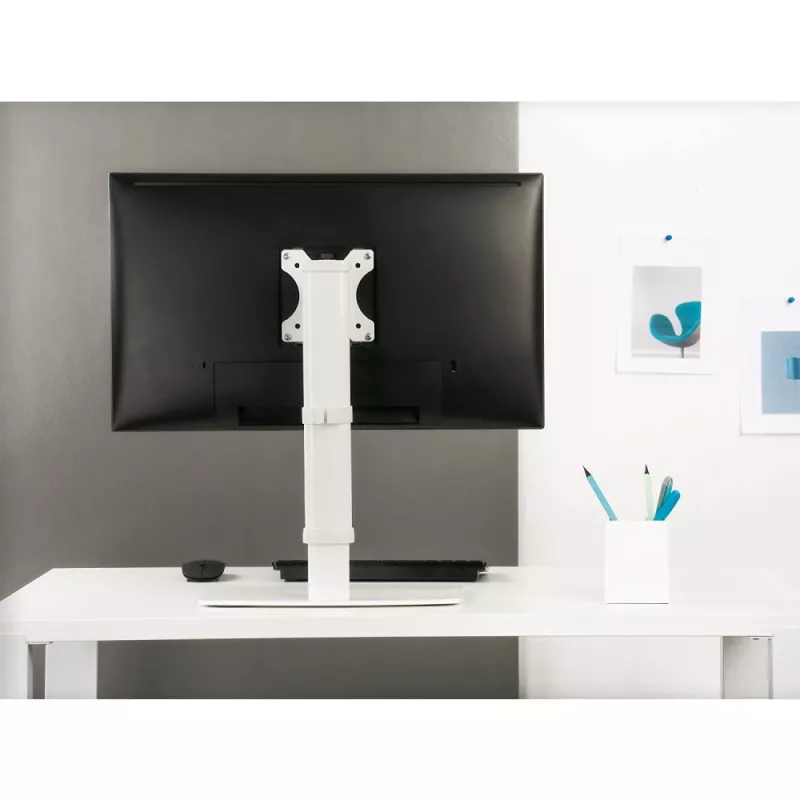 Soporte / pie para monitor Techly ICA-LCD 260 68,6 cm (27 pulgadas) escritorio blanco