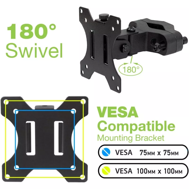 Techly ICALCD100BK soporte de mesa negro
