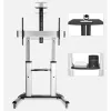 Techly ICA-TR24 soporte de TV móvil, 60-100 pulgadas, 100 kg, con estantes
