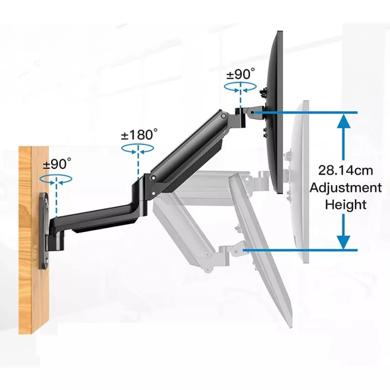 Soporte / pie para TV Techly ICA-LCD G112 81,3 cm (32 pulgadas) negro