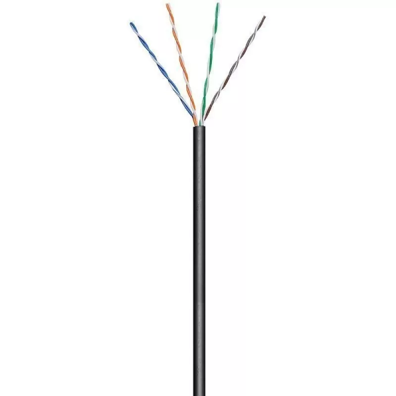 Cable de red Techly ITP7-UTP-0100LO negro 100 m Cat5e U/UTP (UTP)