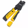 Intellinet herramienta de crimpado universal para conectores modulares y comprobador de cables, crimpadora y comprobador de cables 2 en 1: corta, pela, crimpa y comprueba, RJ45/RJ11/RJ12/RJ22