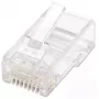 Intellinet conector modular RJ45, Cat5e, UTP, 3 dientes, para cable macizo, contactos bañados en oro de 15 µ, pack de 100