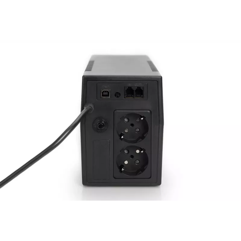 DIGITUS SAI Line-Interact. 600 VA/360W 12V/7Ah x1 2x CEE7/7 AVR LED DP