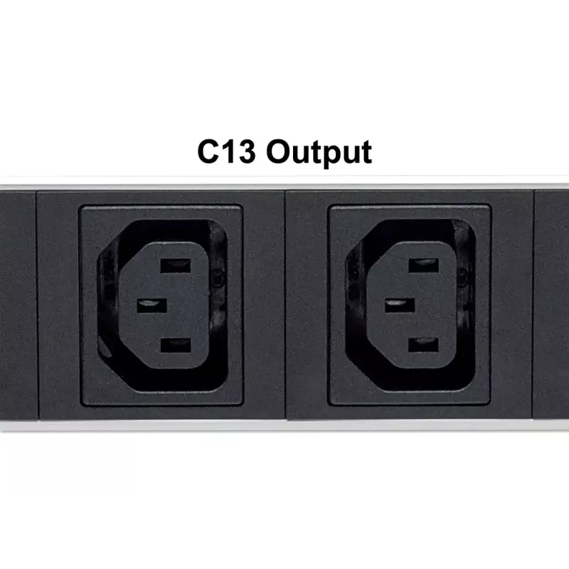 Intellinet unidad de distribución de energía (PDU) para rack de 19 pulgadas 1U 8 tomas C13 con cable de alimentación desmontable y entrada C20 trasera