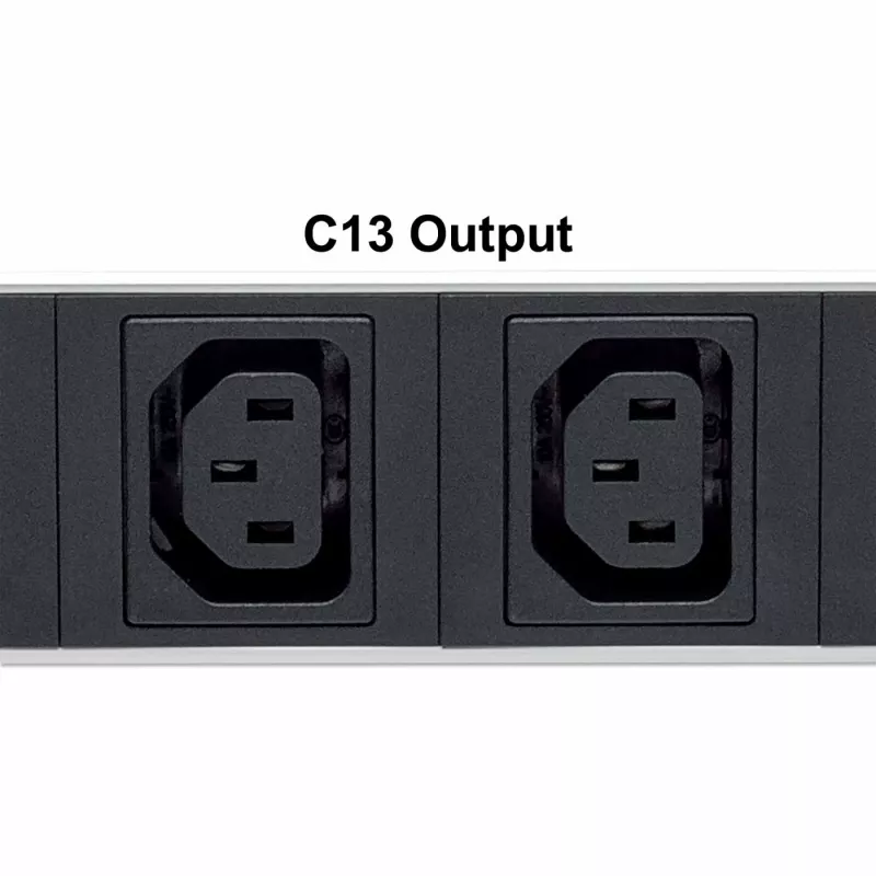 Intellinet PDU inteligente de 8 puertos de 19 pulgadas, unidad de distribución de energía inteligente C13 montable en rack de 19 pulgadas; monitoriza potencia, temperatura y humedad