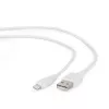 GEMBIRD cable de carga y datos USB a 8 pines, 1 m – blanco