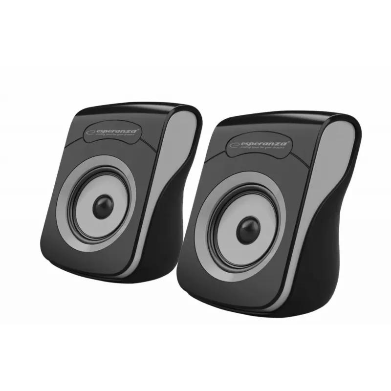 Altavoces 2.0 USB Flamenco negro/gris, EP140KE, 6W