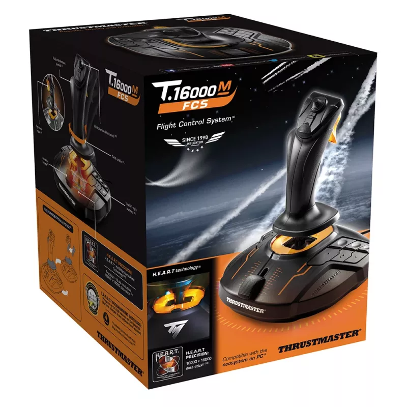 Thrustmaster T-16000M FC S negro, naranja USB Joystick analógico / digital PC