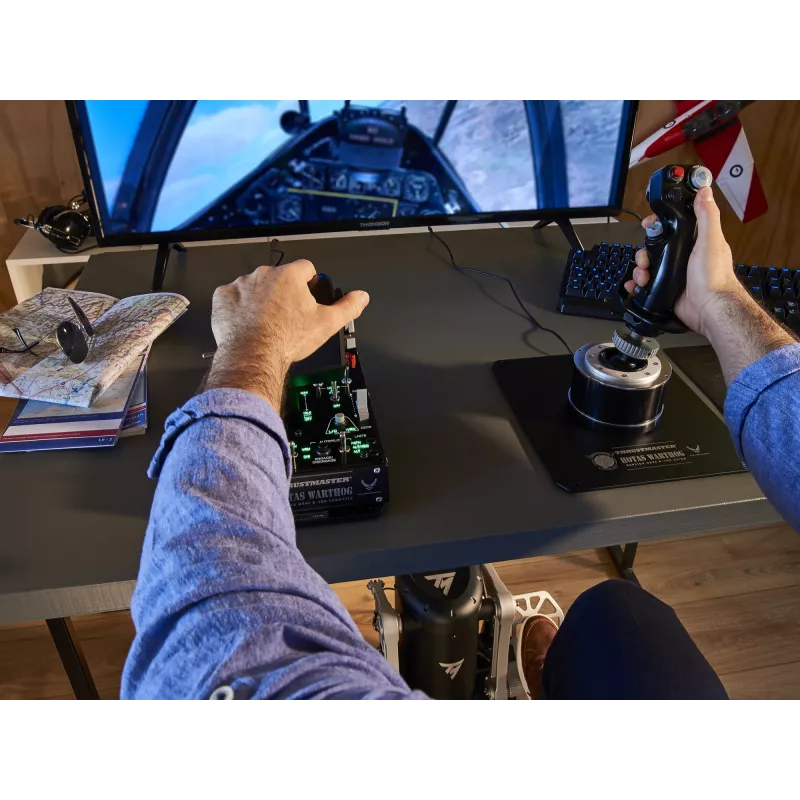Thrustmaster TPR Rudder negro, plateado USB Flight Sim analógico PC