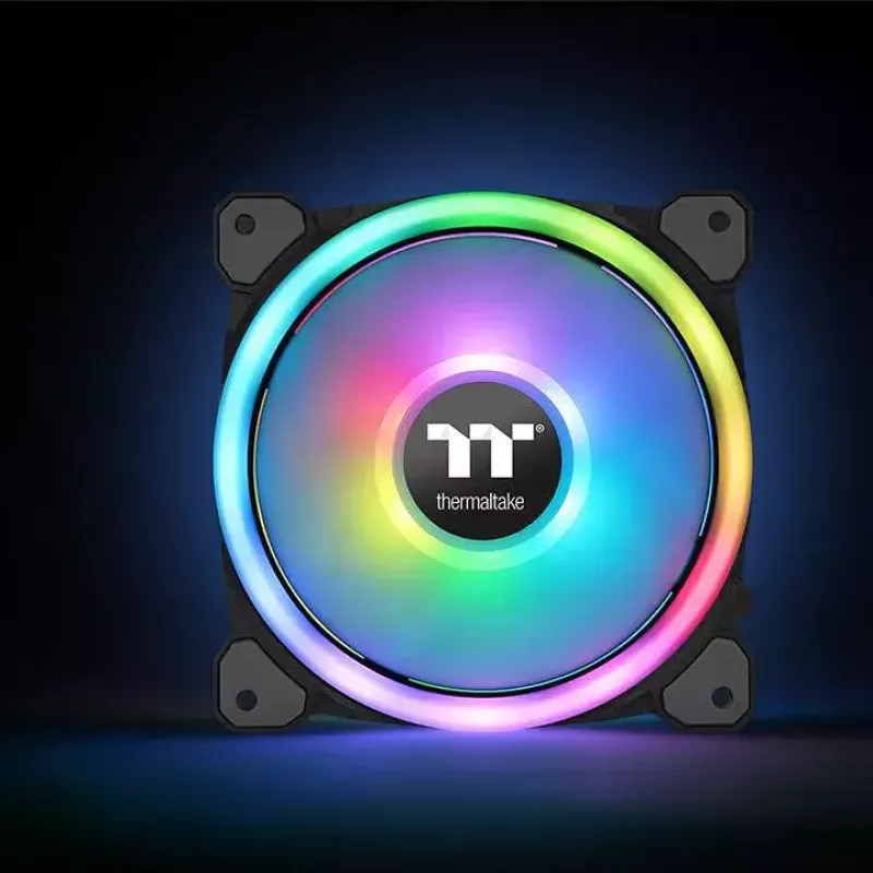 Ventilador de radiador Thermaltake Riing Trio 12 LED RGB, TT Premium Edition