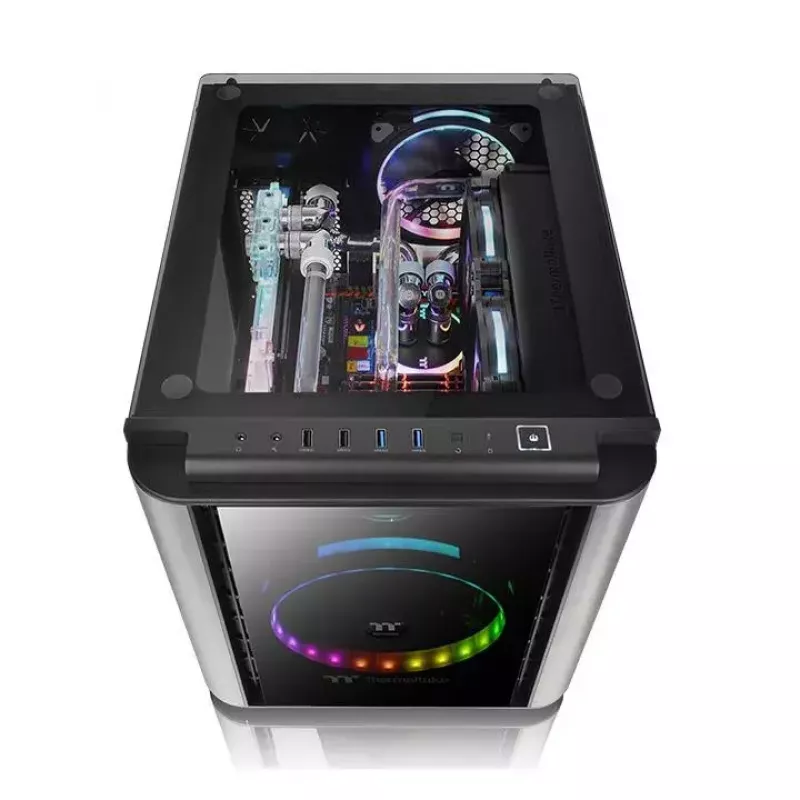 Caja de PC Thermaltake Level 20 VT Micro Tower negra