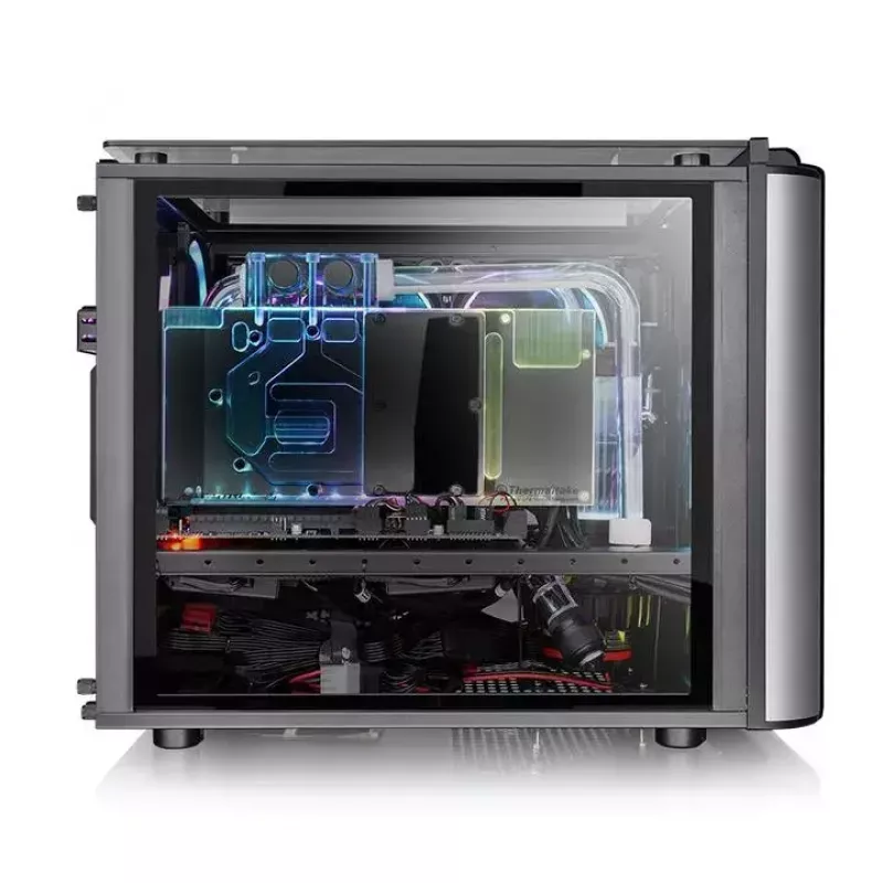 Caja de PC Thermaltake Level 20 VT Micro Tower negra