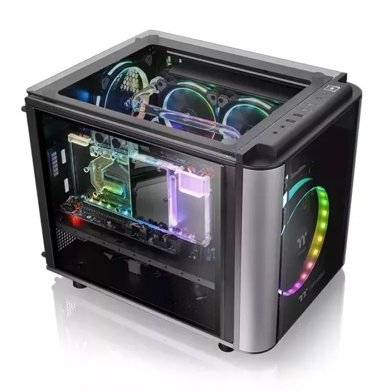 Caja de PC Thermaltake Level 20 VT Micro Tower negra