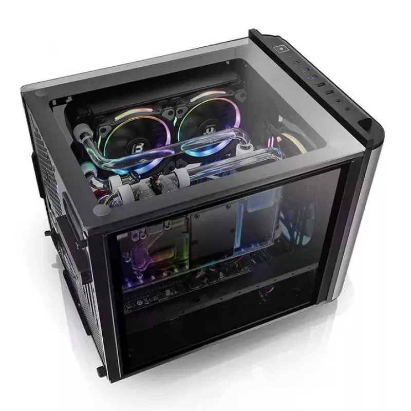 Caja de PC Thermaltake Level 20 VT Micro Tower negra