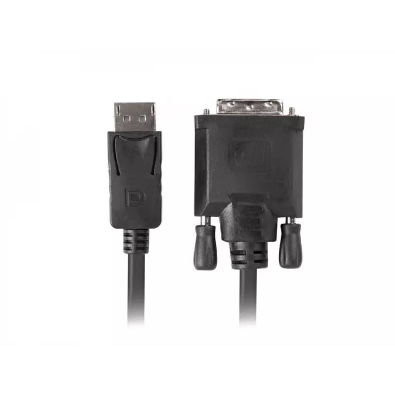 Adaptador de cable de vídeo LANBERG DisplayPort 1.2 a DVI-D CA-DPDV-10CU-0030-BK, 3 m, 1080p, 60 Hz, negro