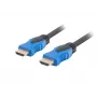 Cable HDMI LANBERG CA-HDMI-20CU-0010-BK 1 m — HDMI 2.0, 18 Gbit/s, ARC, Ethernet