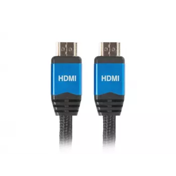 Cable HDMI LANBERG CA-HDMI-20CU-0018-BL 1,8 m, HDMI 2.0, 18 Gbit/s, 2160p, ARC, Ethernet