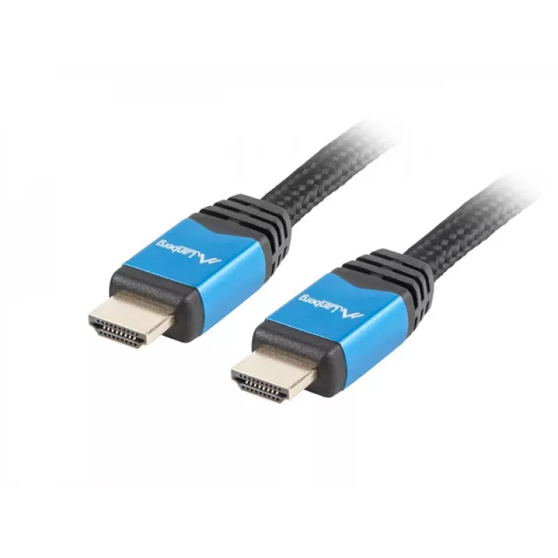 Lanberg CA-HDMI-20CU-0018-BL Premium cable HDMI M/M, HDMI 2.0, 1,8 m, 4K, con Ethernet, negro