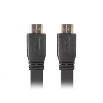 Cable HDMI LANBERG - macho/macho v2.0 4k plano - 5 m negro