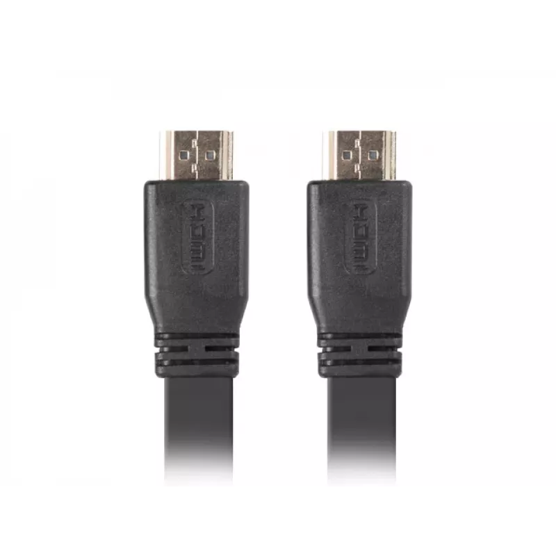 Cable HDMI LANBERG - macho/macho v2.0 4k plano - 5 m negro