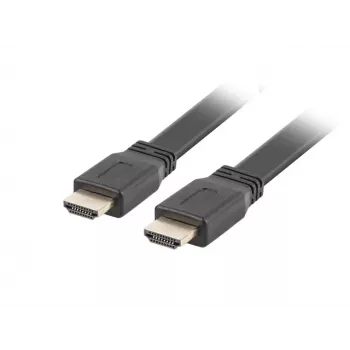Cable HDMI LANBERG CA-HDMI-21CU-0018-BK 1,8 m – HDMI 2.0, 18 Gbit/s, ARC, Ethernet, dorado
