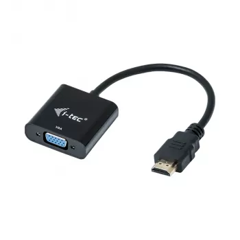Adaptador de cable i-tec HDMI a VGA, 0.15 m, HDMI, VGA, macho, hembra, 1920 x 1080 pixels