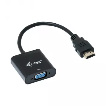 Adaptador de cable i-tec HDMI a VGA, 0.15 m, HDMI, VGA, macho, hembra, 1920 x 1080 pixels