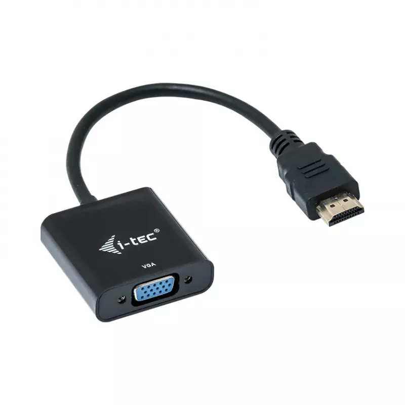Adaptador de cable i-tec HDMI a VGA, 0.15 m, HDMI, VGA, macho, hembra, 1920 x 1080 pixels