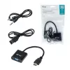 Adaptador de cable i-tec HDMI a VGA, 0.15 m, HDMI, VGA, macho, hembra, 1920 x 1080 pixels